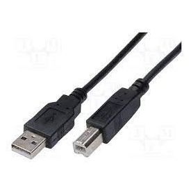 USB connection cable, type A - B M/M, 3.0m, USB 2.0 suitable, bl