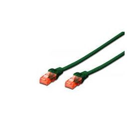 CAT 6 U-UTP patch cable, Cu, LSZH AWG 26/7, length 0.50 m, color green