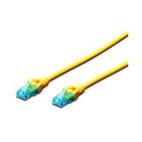 CAT 5e U-UTP patch cable, PVC AWG 26/7, length 3 m, color yellow