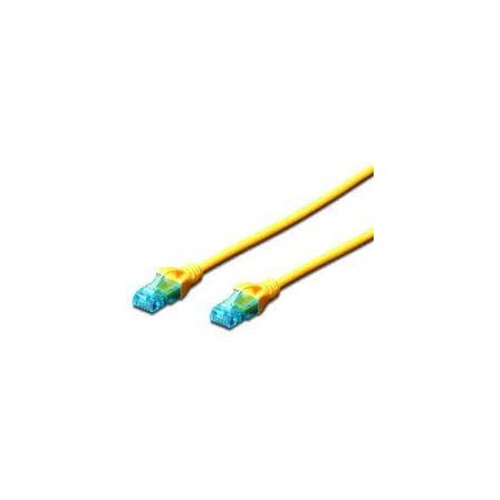 CAT 5e U-UTP patch cable, PVC AWG 26/7, length 3 m, color yellow