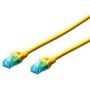 CAT 5e U-UTP patch cable, PVC AWG 26/7, length 3 m, color yellow