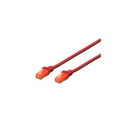 PATCH CORD CAT6 RED UTP 2.0m DIGITUS DK-1612-020/R