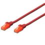 PATCH CORD CAT6 RED UTP 2.0m DIGITUS DK-1612-020/R