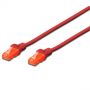 PATCH CORD CAT6 RED UTP 2.0m DIGITUS DK-1612-020/R