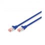 CAT 6 S-FTP patch cable, Cu, LSZH AWG 27/7, length 0.25 m, color blue