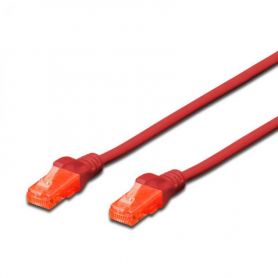 CAT 6 S-FTP patch cable, Cu, LSZH AWG 27/7, length 0.25 m, color red