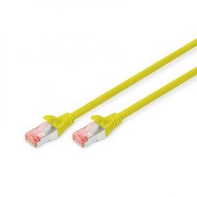 CAT 6 S-FTP patch cable, Cu, LSZH AWG 27/7, length 0.25 m, color yellow