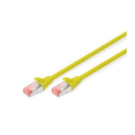 CAT 6 S-FTP patch cable, Cu, LSZH AWG 27/7, length 0.25 m, color yellow