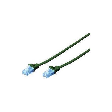 CAT 5e U-UTP patch cable, Cu, PVC AWG 26/7, length 2 m, color green