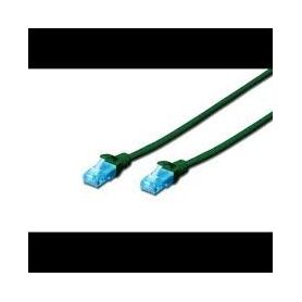 CAT 5e U-UTP patch cable, PVC AWG 26/7, length 7 m, color green