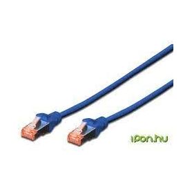 CAT 6 S-FTP patch cable, Cu, LSZH AWG 27/7, length 0.5 m, color blue