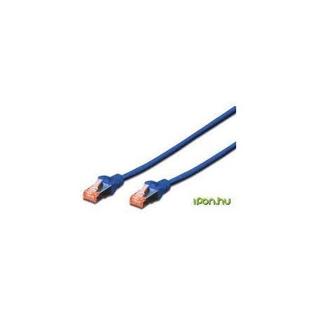 CAT 6 S-FTP patch cable, Cu, LSZH AWG 27/7, length 0.5 m, color blue