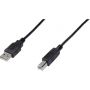 USB 2.0 connection cable, type A - B M/M, 3.0m, USB 2.0 conform, bl