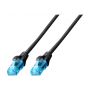 CAT 5e U-UTP patch cable, PVC AWG 26/7, length 5 m, color black