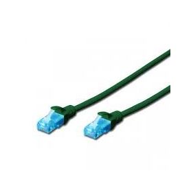 CAT 5e U-UTP patch cable, PVC AWG 26/7, length 5 m, color green