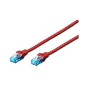 CAT 5e U-UTP patch cable, PVC AWG 26/7, length 5 m, color red