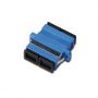 FO coupler, duplex, SC to SC, SM, color blue ceramic sleeve, polymer housing, incl. screws Singlemode,inc.fixing material