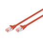 CAT 6 S-FTP patch cable, Cu, LSZH AWG 27/7, length 1 m, color orange