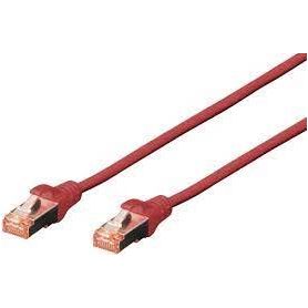 CAT 6 S-FTP patch cable, Cu, LSZH AWG 27/7, length 1 m, color red