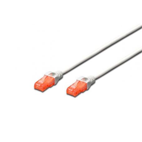 CAT 6 S-FTP patch cable, Cu, LSZH AWG 27/7, length 1 m, color white