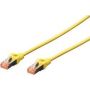 CAT 6 S-FTP patch cable, Cu, LSZH AWG 27/7, length 1 m, color yellow