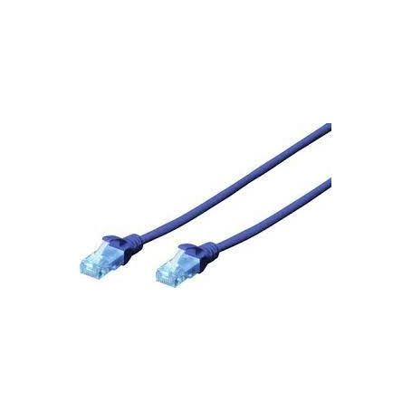 CAT 5e U-UTP patch cable, Cu, PVC AWG 26/7, length 3 m, color blue