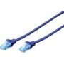 CAT 5e U-UTP patch cable, Cu, PVC AWG 26/7, length 3 m, color blue