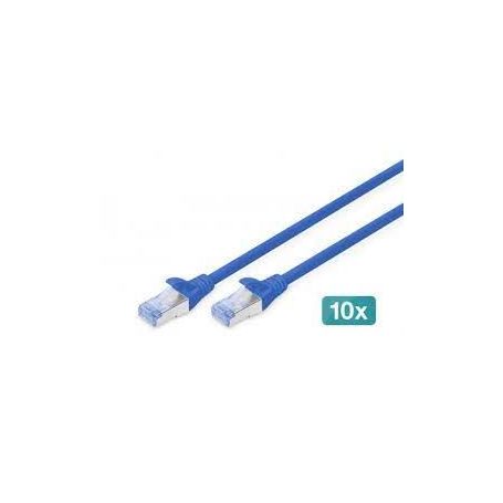 CAT 5e SF-UTP patch cable, Cu, PVC AWG 26/7, length 2 m, color blue