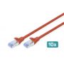 CAT 5e SF-UTP patch cable, Cu, PVC AWG 26/7, length 2 m, color red