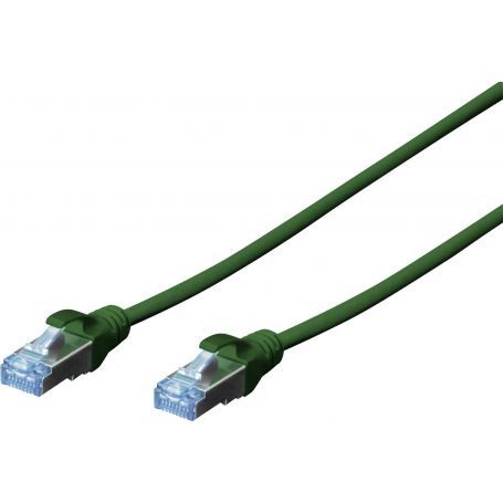 CAT 5e SF-UTP patch cable, Cu, PVC AWG 26/7, length 2 m, color green