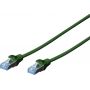 CAT 5e SF-UTP patch cable, Cu, PVC AWG 26/7, length 2 m, color green