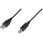 USB 2.0 connection cable, type A - B M/M, 1.8m, USB 2.0 conform, bl