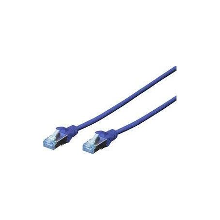 CAT 5e SF-UTP patch cable, Cu, PVC AWG 26/7, length 3 m, color blue