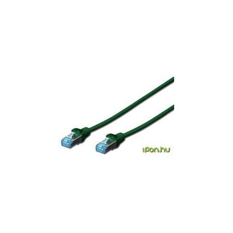 CAT 5e SF-UTP patch cable, Cu, PVC AWG 26/7, length 3 m, color green