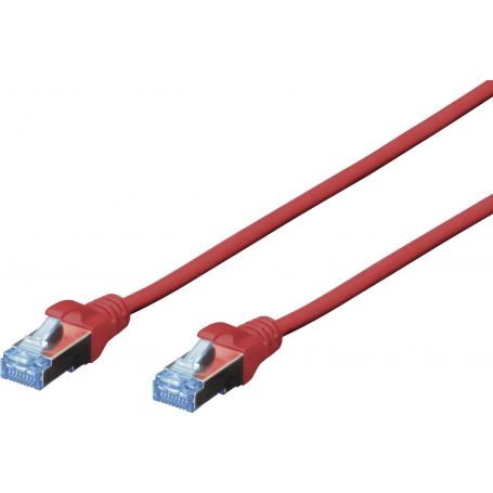 CAT 5e SF-UTP patch cable, Cu, PVC AWG 26/7, length 3 m, color red