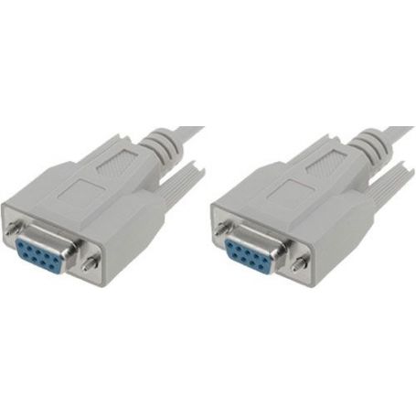 Datatransfer connection cable, D-Sub9 F/F, 2.0m, serial, molded, be