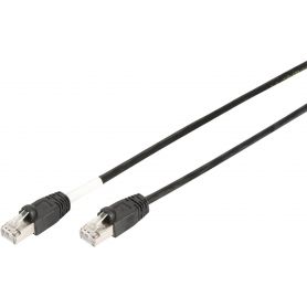 CAT 6 S-FTP patch cable, Cu, LSZH AWG 27/7, length 2 m, color black