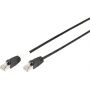 CAT 6 S-FTP patch cable, Cu, LSZH AWG 27/7, length 2 m, color black