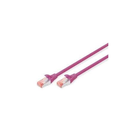 CAT 6 S-FTP patch cable, Cu, LSZH AWG 27/7, length 2 m, color magenta