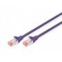 CAT 6 S-FTP patch cable, Cu, LSZH AWG 27/7, length 2 m, color violet