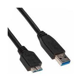 USB 3.0 connection cable, type A - micro B M/M, 1.0m, USB 3.0 conform, bl