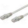 CAT 5e U-UTP patch cable, Cu, PVC AWG 26/7, length 5 m, color grey