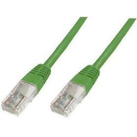 CAT 5e U-UTP patch cable, Cu, PVC AWG 26/7, length 5 m, color green