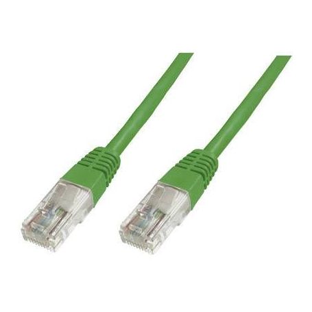 CAT 5e U-UTP patch cable, Cu, PVC AWG 26/7, length 5 m, color green