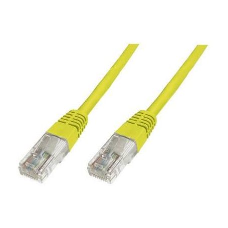 CAT 5e U-UTP patch cable, Cu, PVC AWG 26/7, length 5 m, color yellow