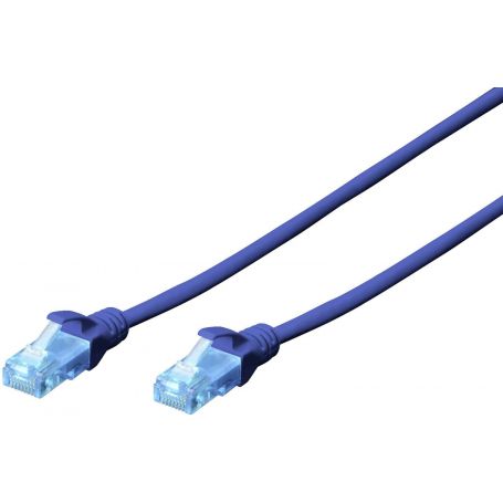 CAT 5e U-UTP patch cable, PVC AWG 26/7, length 10 m, color blue