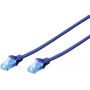 CAT 5e U-UTP patch cable, PVC AWG 26/7, length 10 m, color blue