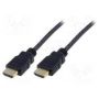 HDMI Standard connection cable, type A M/M, 3.0m, w/Ethernet, Full HD, gold, bl