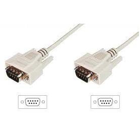 Datatransfer connection cable, D-Sub9 M/M, 3.0m, serial, molded, be