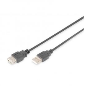 USB 2.0 extension cable, type A M/F, 5.0m, USB 2.0 conform, bl